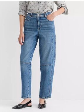 NWT Loft High Rise Barrel Jeans size 8/29